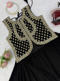 Faux Georgette with Soft Micro Cotton Lining & Thread with Sequence work Set