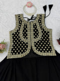Faux Georgette with Soft Micro Cotton Lining & Thread with Sequence work Set
