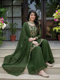 New Designer Party Wear Top  Plazzo And Dupatta With Heavy Crunchy Silk Material
