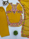 Latest Designer Salwar Kameez With Pure Heavy Georgette With Embroidery Thread Work