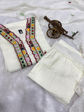 Beautiful Chinon Stitched Salwar Kameez with Embroidery work