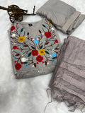 Beautiful Stitched CHINON VISCOSE with Embroidered work Salwar Kameez