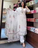 GEORGETTE BUTTI WITH EMBROIDERY WORK BEAUTIFUL SALWAR KAMEEZ