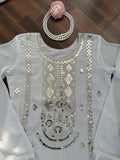 Latest Designer Faux Georgette Sharara Set With Sequnce Work