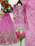 Latest Designer Trending Orgenza Twine Net Top Sarara And Dupatta Set