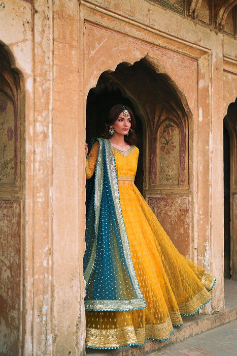 Soft Net with Thread with Sequence with Gota patti Lace Work Beautiful Set