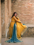 Soft Net with Thread with Sequence with Gota patti Lace Work Beautiful Set