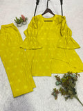 SUMMER SEASON WEAR TRENDY CO-ORD SET WITH EMBROIDERY WORK
