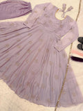Designer Anarkali Suit In New Fancy Style With Tabby Organza With Bids Hand Work and Embroidery Work