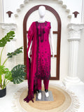 Roman silk with Soft Micro Inner Lining & Thread with Sequence work Salwar Kameez