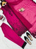 Roman silk with Soft Micro Inner Lining & Thread with Sequence work Salwar Kameez