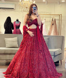 Premium Soft Net Embellished With Beautiful Glitter Dori Work With Beautiful Heavy Sequins Work Lehenga Choli