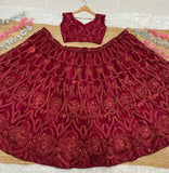 Premium Soft Net Embellished With Beautiful Glitter Dori Work With Beautiful Heavy Sequins Work Lehenga Choli