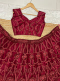 Premium Soft Net Embellished With Beautiful Glitter Dori Work With Beautiful Heavy Sequins Work Lehenga Choli