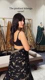 Latest Designer Foux Gorgette Party Wear Lehenga Saree