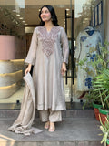 Muslin Cotton with heavy embroidery coding work Salwar Kameez