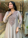 Muslin Cotton with heavy embroidery coding work Salwar Kameez
