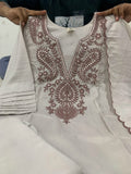 Muslin Cotton with heavy embroidery coding work Salwar Kameez