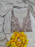 Muslin Cotton with heavy embroidery coding work Salwar Kameez