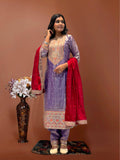 Heavy Frendy Silk with Fancy Embroidery Coding Dori-Sequence Worked With Full Sleeve And Riveted Moti Work Salwar Kameez