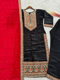 Heavy Frendy Silk with Fancy Embroidery Coding Dori-Sequence Worked With Full Sleeve And Riveted Moti Work Salwar Kameez