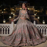 Premium Kasturi Silk Embellished With Heavy Embroidery Work Beautiful Lehenga Choli