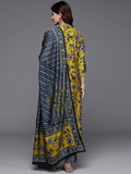 MASTER YELLOW A LINE PRINTED PREMIUM COTTON SUIT