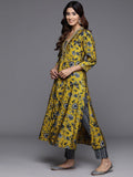 MASTER YELLOW A LINE PRINTED PREMIUM COTTON SUIT