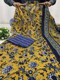 MASTER YELLOW A LINE PRINTED PREMIUM COTTON SUIT
