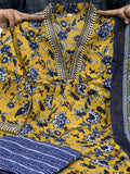 MASTER YELLOW A LINE PRINTED PREMIUM COTTON SUIT