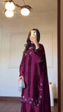 American Silk with Soft Micro Inner Lining & Intricate Thread with Sequence work Salwar Kameez