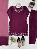American Silk with Soft Micro Inner Lining & Intricate Thread with Sequence work Salwar Kameez