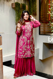 New Designer Party Wear Top-Plazzo And Dupatta With Heavy Embroidery Work