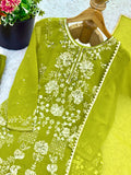 New Designer Party Wear Top-Plazzo And Dupatta With Heavy Embroidery Work