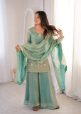 Fully Stitched & Ready to Wear Fendy Silk with Embroidery Sequence Work Salwar Kameez