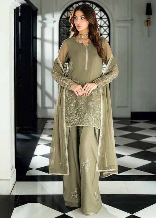 Designer Faux Georgette Top plazzo And Dupatta With Thread And Sequnce Work