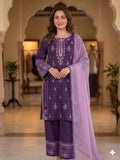 Latest Designer Rayon Salwar Kameez With Embrodery Work