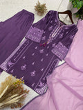 Latest Designer Rayon Salwar Kameez With Embrodery Work
