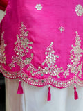Pure viscose silk with Embroidery and Sequence work Salwar Kameez