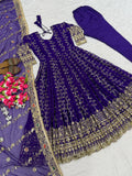 Designer Anarkali Suit Heavy Faux Georgette Blooming  With Sequence And Embroidery Work