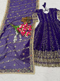 Designer Anarkali Suit Heavy Faux Georgette Blooming  With Sequence And Embroidery Work