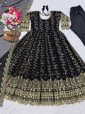 Designer Anarkali Suit Heavy Faux Georgette Blooming  With Sequence And Embroidery Work