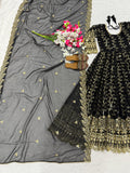 Designer Anarkali Suit Heavy Faux Georgette Blooming  With Sequence And Embroidery Work