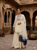 Latest Designer Crape Siilk Top Plazzo Dupatta With Beautiful Embroidery Work