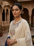 Latest Designer Crape Siilk Top Plazzo Dupatta With Beautiful Embroidery Work