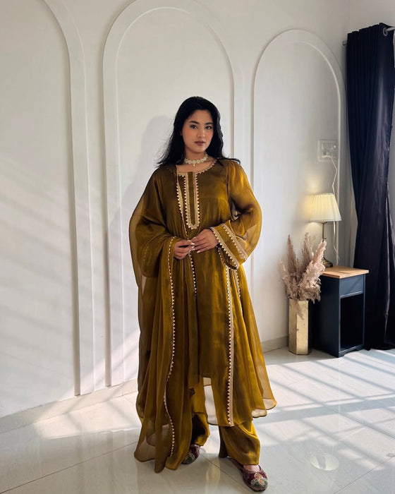 New Designer Party Wear Look Gown Anarkali Style Pant Plazzo and Dupatta