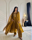 New Designer Party Wear Look Gown Anarkali Style Pant Plazzo and Dupatta