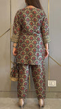 TRENDING FESTIVE COLLECTION CO-ORD SET WITH FULL EMBROIDERY WORK ON PRINTED MUL COTTON