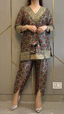 TRENDING FESTIVE COLLECTION CO-ORD SET WITH FULL EMBROIDERY WORK ON PRINTED MUL COTTON