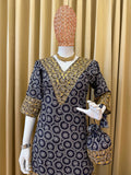 TRENDING FESTIVE COLLECTION CO-ORD SET WITH FULL EMBROIDERY WORK ON PRINTED MUL COTTON